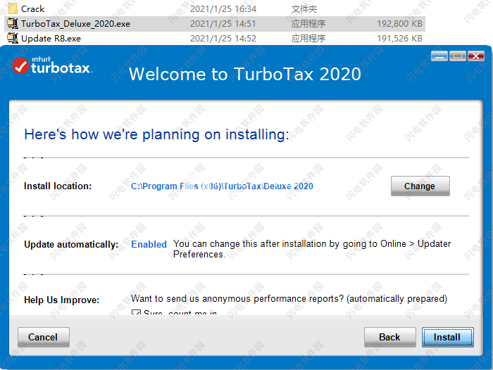 TurboTax Deluxe 2021破解版Intuit TurboTax Individual 2021 Home & Business